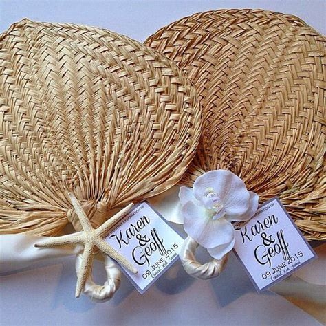 Palm Leaf Hand Fans Raffia Fans Wedding Fans Beach Wedding Programs