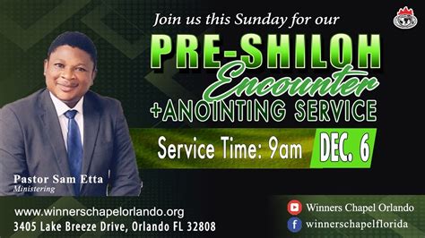 Pre Shiloh Encounter Anointing Service Youtube