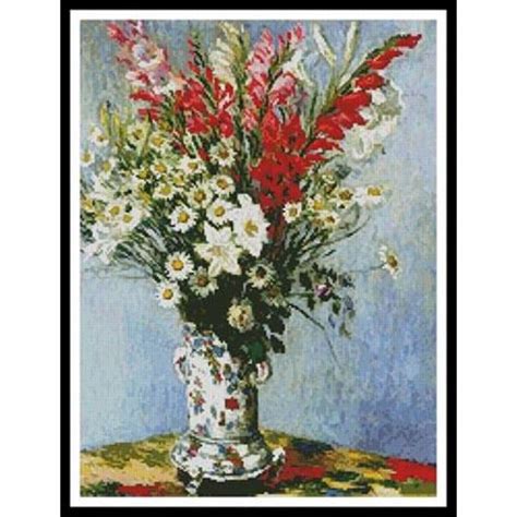 Artecy Cross Stitch Bouquet Of Gladiolas Lilies And Daisies 10630 Cross