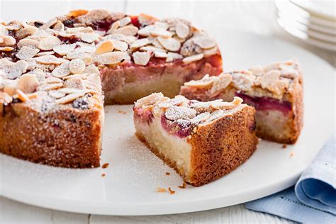 Gluten And Dairy Free Almond Coconut Rhubarb Cake