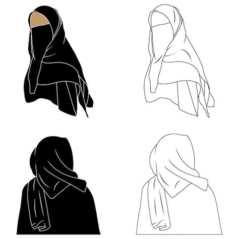 Premium Vector Muslimah Hijab Logo