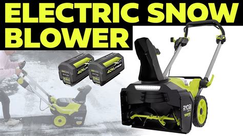 QUIETEST SNOWBLOWER Ryobi Electric Snow Blower Unbox Review 40V HP