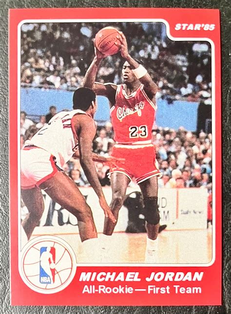 1985 Star 2 Michael Jordan All Rookie First Team Etsy One Team