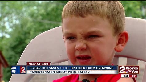 9 Year Old Saves Little Brother From Drowning Youtube