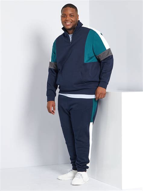 Sweat Color Block Bleu Marine Kiabi