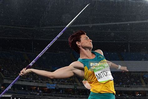 Australias Kathryn Mitchell Competes In The Womens Javelin Throw