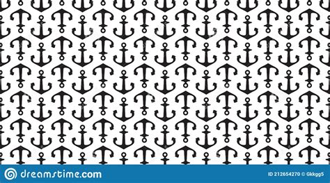 Anchor Seamless Pattern Vector Boat Helm Pirate Maritime Nautical Scarf