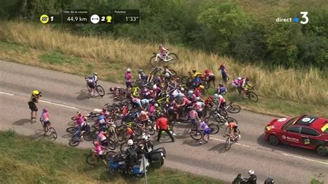 Le Tour De France Femmes Avec Zwift On Twitter Big Crash In The