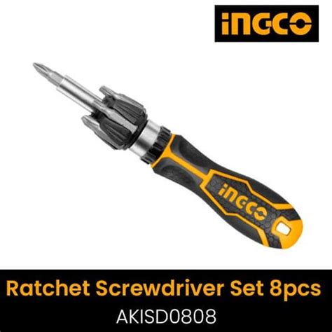 INGCO 8 PCS RATCHET SCREWDRIVER Power Tools Sri Lanka