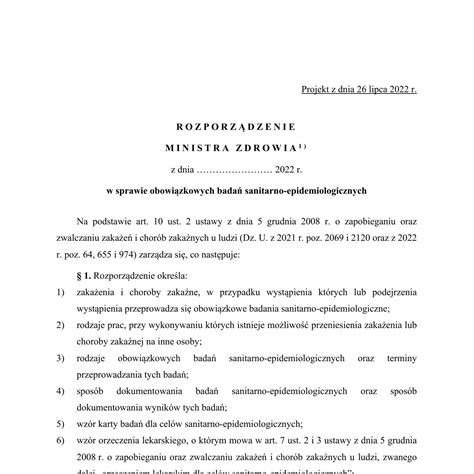 Rozporządzenie MZ ws badań sanitarnych pdf DocDroid