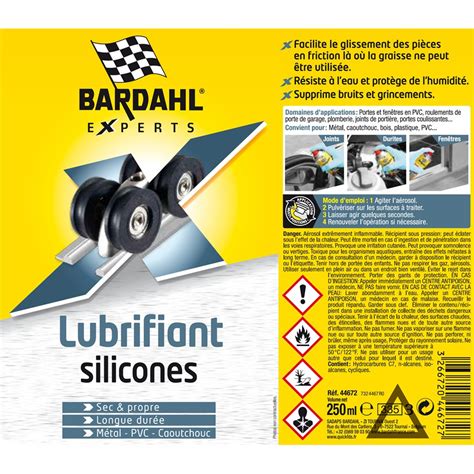 Lubrifiant Au Silicone Bardhal Ml Norauto Fr