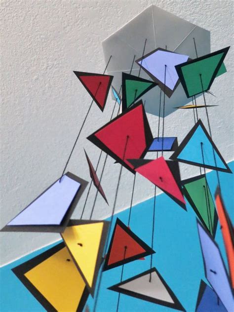 Stained Glass Paper Mobile Modern Design By Contemporarymobile Paper