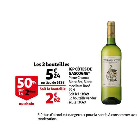 Promo Igp Côtes De Gascogne chez Auchan iCatalogue fr