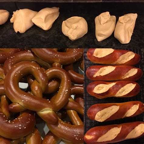 [homemade] Soft Pretzels And Pretzel Buns Food