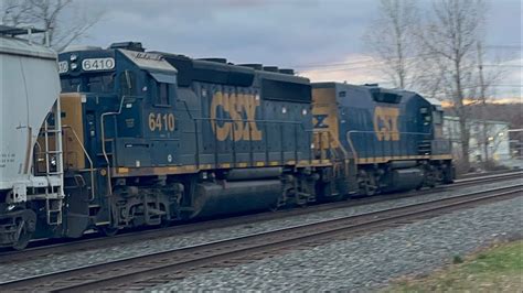 CSX Rochester Local With CSXT 6410 GP40 2 And CSXT 2343 Road Slug