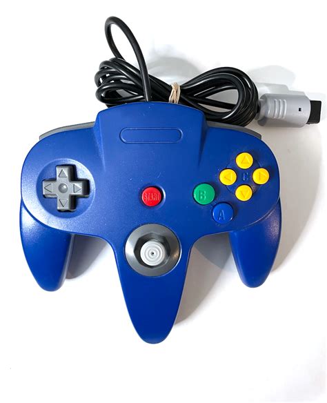 Blue Retro Nintendo 64 N64 3rd Party Controller The Game Island