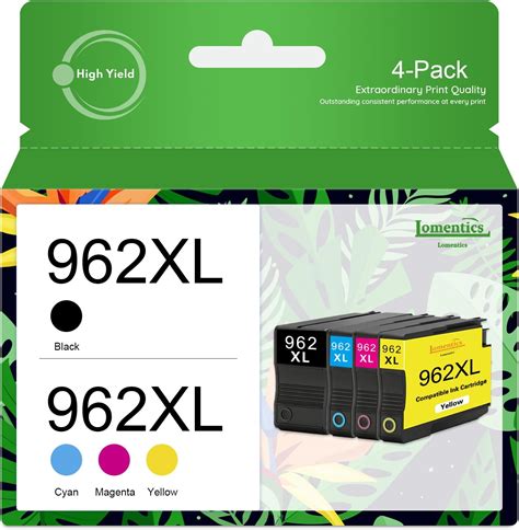 Amazon HP 962XL High Yield Black And HP 962 Cyan Magenta Yellow