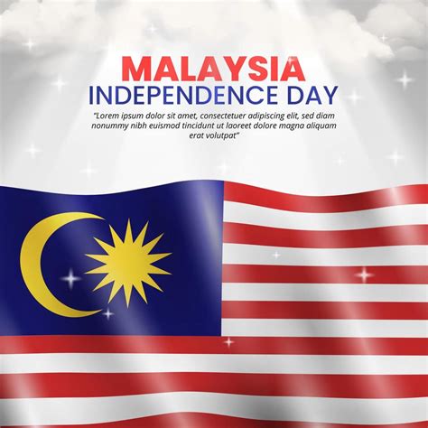 Hari Merdeka Malaysia or Malaysia independence day background with a Malaysia flag 9827468 ...