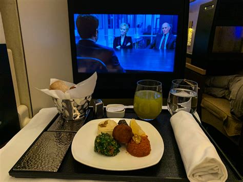 Etihad Business Class Food