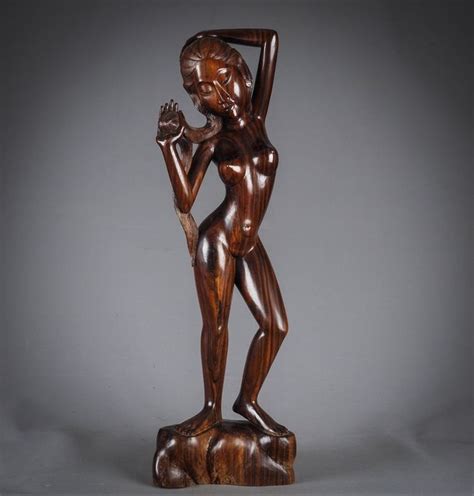 Wood Carving Naked Lady Coromandel Wood Bali Indonesia Catawiki