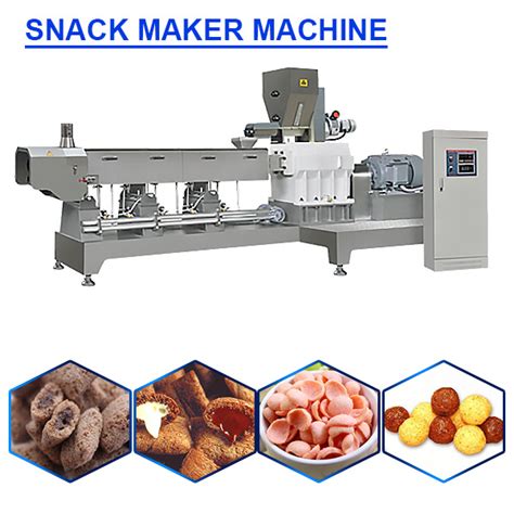 2021 Automatic Twin Screw Extruder Prices Corn Chips Food Making Puff