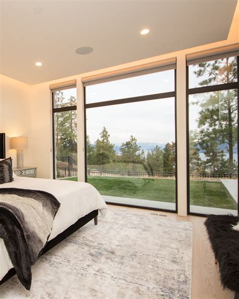 Master Bedroom Floor To Ceiling Windows Drop Tray Ceiling Floor To