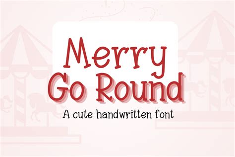 Merry Go Round Font By Lalavastudio · Creative Fabrica