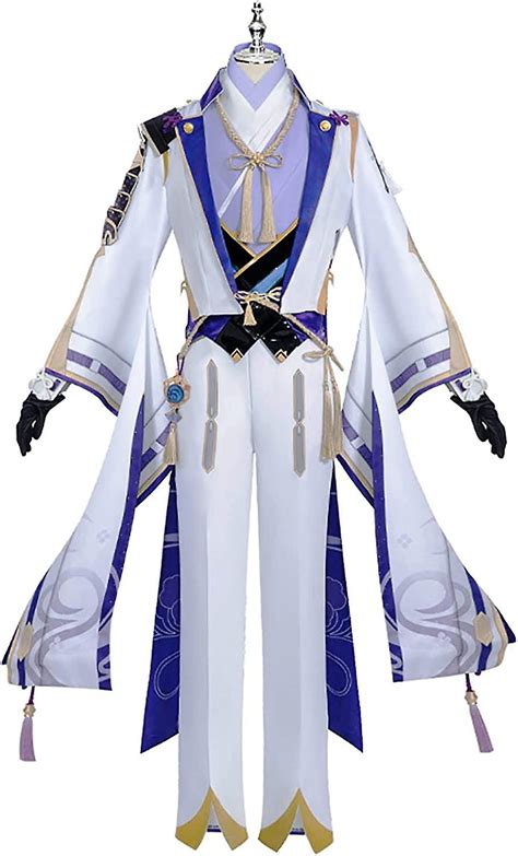 Genshin Impact Kamisato Ayato Cosplay Costume Outfit Game Characters Uniform Full Set Halloween