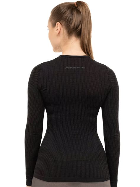 Koszulka Unisex Brubeck Base Layer Z D Ugim R Kawem Czarna Sklep Moto