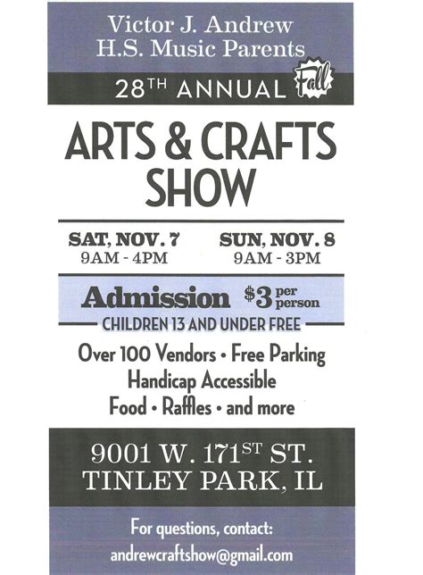 ANNUAL CRAFT SHOW AT ANDREW HIGH SCHOOL! | Tinley Park, IL Patch