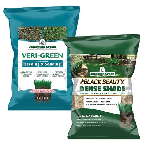 Grass Seed And Fertilizer Bundle For Shady Lawns L Jonathan Green