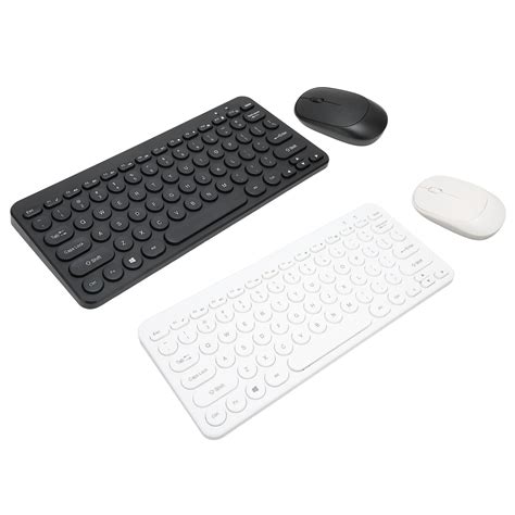 2 4g Wireless Keyboard Mouse Combo 78 Key Retro Round Keycap Mute Buttons Er Sd3 Ebay