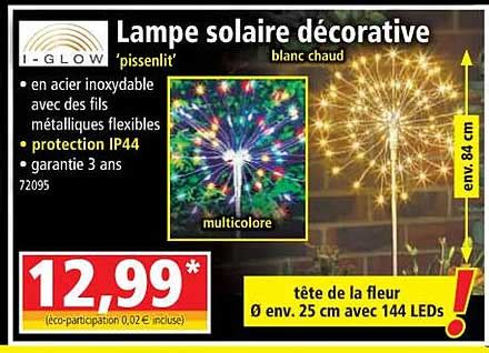 Promo Lampe Solaire Décorative I glow chez Norma iCatalogue fr