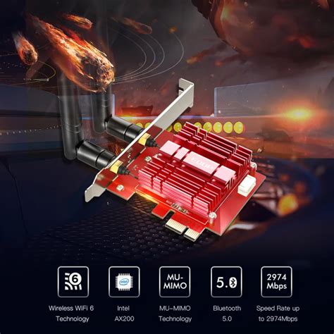 Edup Mbps Wifi Pci E Bluetooth Dual Band Gaming