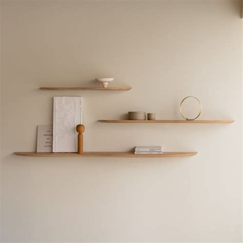 Wall Mounted Shelf Blob S Studio H K B V Contemporary Oak