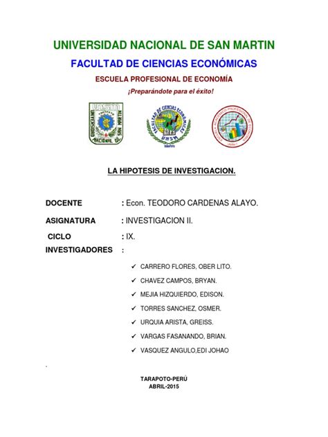 La Hipotesis Cientifica | Hipótesis | Teoría | Prueba gratuita de 30 ...