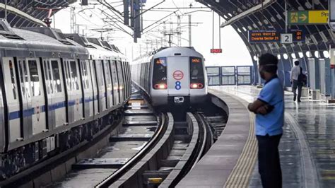 Delay In Services On Delhi Metros Blue Line Due To Passenger On Track