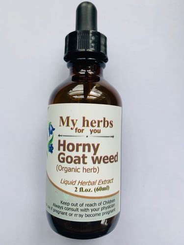 Horny Goat Weed Tincture Organic Myherbsforyou