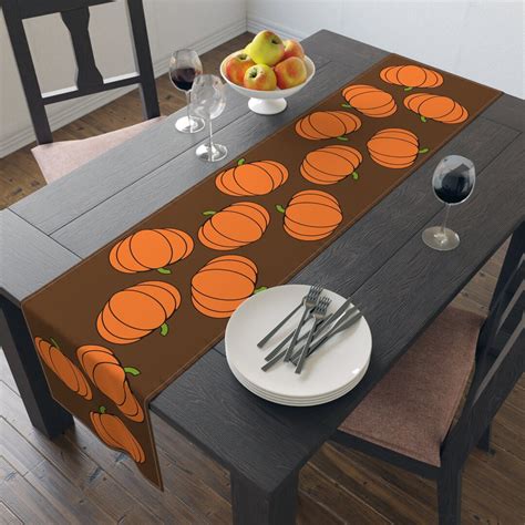 Thanksgiving Table Runner Thanksgiving Pumpkin Table Runner Pumpkin ...