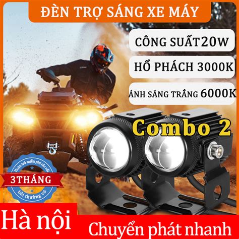 Đèn pha led xe máy thông dụng đèn trợ sáng ip68 chống nước bi cầu mini