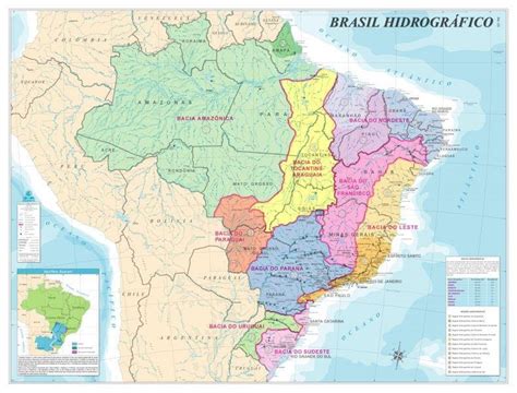 Bacias Hidrográficas Brasileiras - Veja as Bacias Hidrográficas Brasileiras. Resumo de Geografia Enem