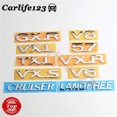 Toyota Land Cruiser Prado Vxr V Gxr Txl Land Free Logo Emblem Badge