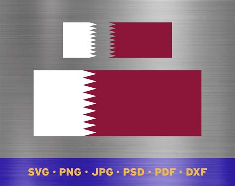 Qatar Flag Svg Layered, Qatari Flag Svg, Qatari Flag Cricut, Qatar Flag ...