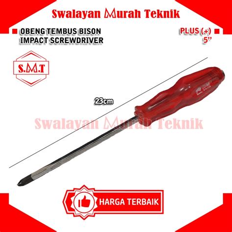 Jual Bison Obeng Ketok Tembus Plus Go Thru Impact Screwdriver Inch