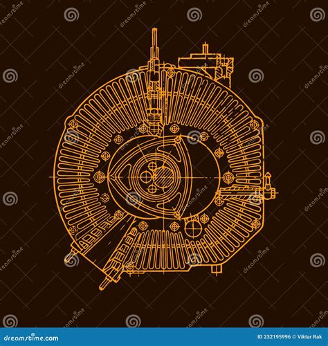 Wankel Engine Combustion Chamber Vector Illustration Cartoondealer