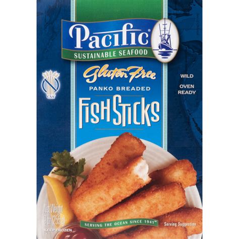 Pacific Sustainable Seafood Gluten Free Panko Breaded Fish Sticks