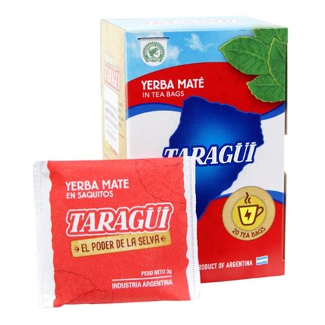 Mate Cocido Taragüi X20 Saquitos Ajme Meni Che