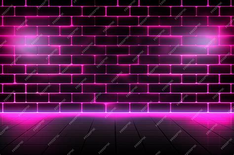 Premium Photo | Aesthetic background with pink neon led light effect