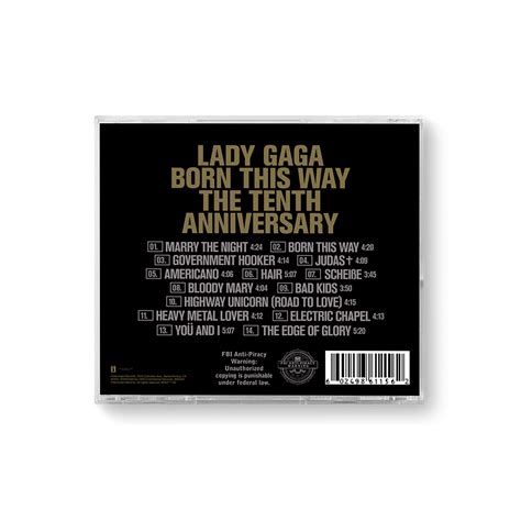 Born This Way The Tenth Anniversary 2cd Lady Gaga Official Shop