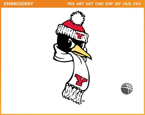 Youngstown State Penguins - College Sports Embroidery Logo in 4 sizes ...